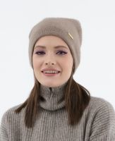 Шапка кашемировая двойная UL капучино