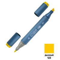 Маркер двусторонний для скетчинга Гамма "Студия", дынный, корпус трехгранный, пулевид./клиновид. наконечник