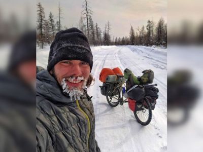 Итальянский велосипедист снова посетит Якутию и попытается покорить "самую длинную дорогу в мире"