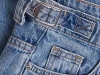 Объёмные джинсы Baggy для девочек, Голубой