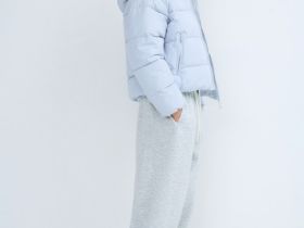 Пуховик для девочек, Голубой