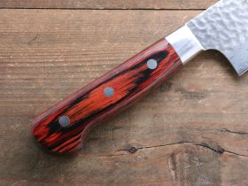 Нож для чистки овощей и фруктов 80 мм, Sakai Takayuki, сталь VG-10 Damascus 17 слоев, рукоять pakka wood