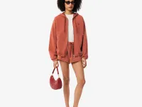 Короткие шорты Lacoste с эффектом стирки