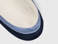 Короткие носки, 3 пары, Голубой