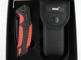 Складной нож Boker Plus Savior 1, сталь Sandvik 12С27, рукоять термопластик FRP, чёрно-красный