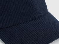 Вельветовая бейсболка, Синий