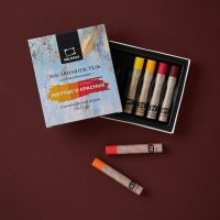 Набор пастели масляная Малевичъ "Graf'Art" профессиональная, желтые и красные, 6 шт.