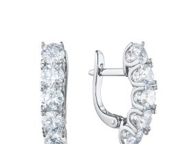 Серьги из белого золота э4712сг08200951