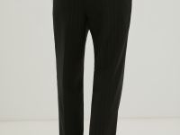 Брюки из шерсти в полоску