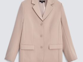 Однобортный жакет полуприлегающего силуэта