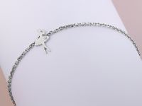 Браслет из серебра с бриллиантом э0601бр04202432