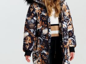 Пальто текстильное с полиуретановым покрытием для девочек