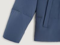 Оверсайз пуховик с воротником-стойкой