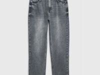 Джинсы Mom с высокой посадкой, Серый