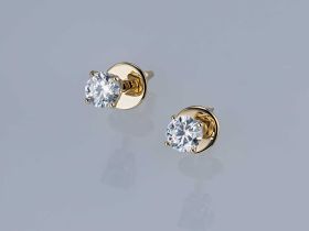 Пусеты из желтого золота э0312пс07220206