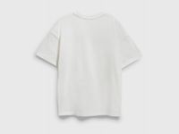 Футболка с аппликацией со стразами для девочек, Белый