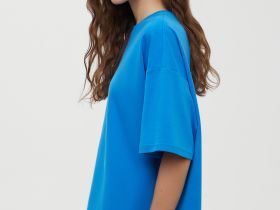 Оверсайз футболка из трикотажного интерлока