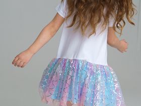 Платье трикотажное для девочки