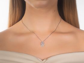 Классическая подвеска из серебра э0612пд04210025_white