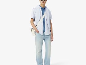 Мужское поло Lacoste из смеси эластичного органического хлопка
