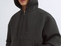 Толстовка на молнии с капюшоном, Серый