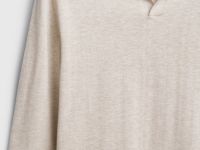 Поло с длинным рукавом, Белый