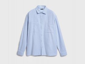 Рубашка из твила, Голубой