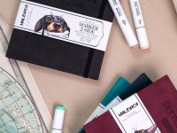 Скетчбук для маркеров Малевичъ, 15х15 см 40 л 220 г двусторонняя бумага