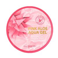 Универсальный розовый гель 94% алоэ для лица и тела The Saem Pink Aloe Aqua Gel