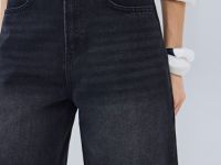 Шорты-бермуды со средней посадкой, Серый