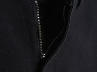 Укороченные широкие джинсы, Черный