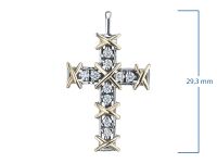 Подвеска из комбинированного золота э4812пд09171700