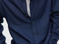 Джинсовая рубашка прямого кроя