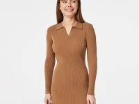 Женское платье Lacoste Slim Fit с длинным рукавом