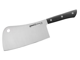 Нож-топорик кухонный для мяса Samura "HARAKIRI" (SHR-0040B) 180 мм, сталь AUS-8, рукоять ABS пластик, чёрный