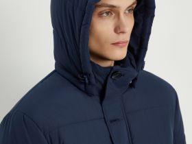 Полупальто утепленное с воротником-стойкой