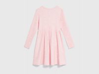 Трикотажное платье c принтом для девочек, Розовый