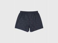 Текстильные трусы-боксеры с принтом, Синий