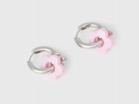 Серьги-конго для девочек, Серебряный