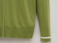 Джемпер с контрастной отделкой