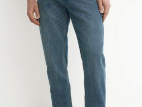 Базовые зауженные джинсы, Синий