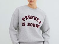 Свитшот с принтом, Серый