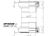 Рулевая колонка FSA Orbit UF - NO.2N 1 1/8&quot; AHEADSET (черный)