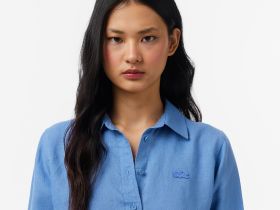 Женская рубашка Lacoste свободного кроя