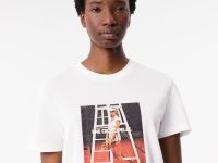 Женская хлопковая Футболка Lacoste
