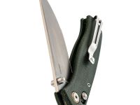 Складной нож SRM Medal 255L-MG2, сталь 140Cr, рукоять микарта, зеленый