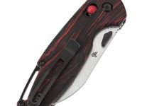 Складной нож Tenable Model 6, сталь 14C28N, рукоять G10 черно-красная