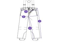 Брюки текстильные с полиуретановым покрытием для девочек