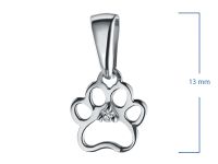 Подвеска из серебра э0612пд04200824