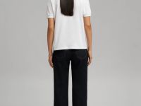 Поло прямого кроя из хлопка пике